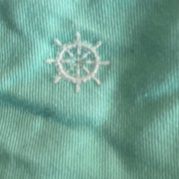 J.CREW CHINO SHORTS MINT GREEN SZ 0 SAILOR CHIC PREPPY NAUTICAL EMBROIDERY WHEEL - Picture 5 of 12